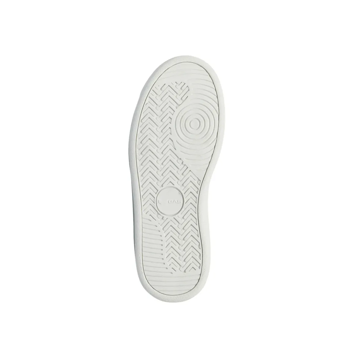 Sneakers da Bambino Gas bianche con strappo e inserti blu e arancio