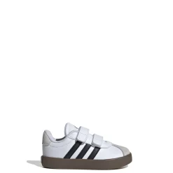 Sneakers da bambino primi passi bianche e blu con logo adidas VL Court 3.0