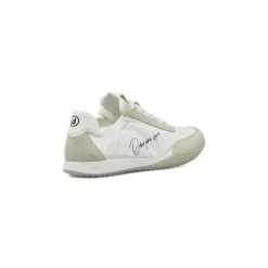 Sneakers da donna bianche in tessuto con dettagli scamosciati Dimensione Danza