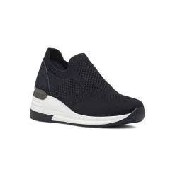 Sneakers da donna Blu slip-on con zeppa e dettaglio metal Lora Ferres