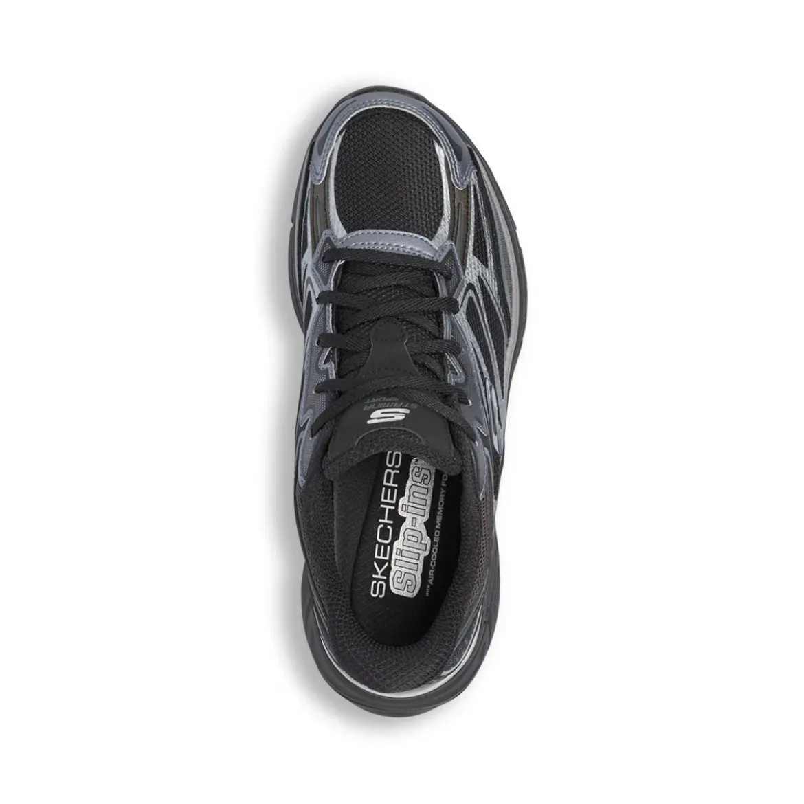 Sneakers da donna nero slip-ins Skechers Memory Foam
