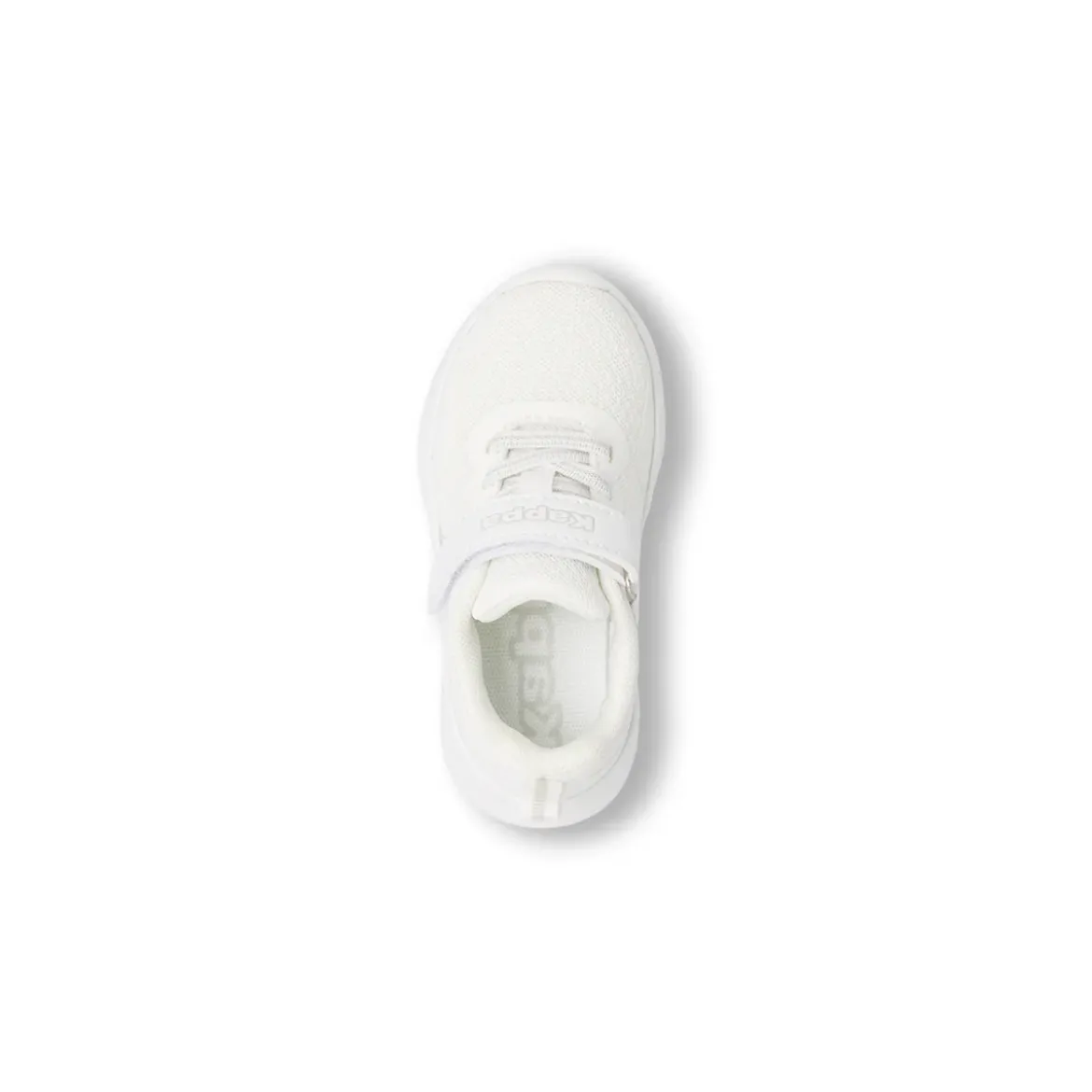Sneakers da Primi Passi bambina Kappa bianche con strappo in velcro