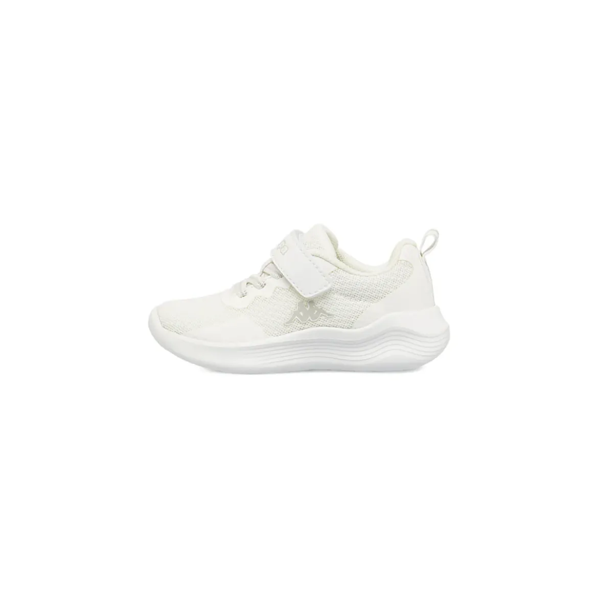 Sneakers da Primi Passi bambina Kappa bianche con strappo in velcro