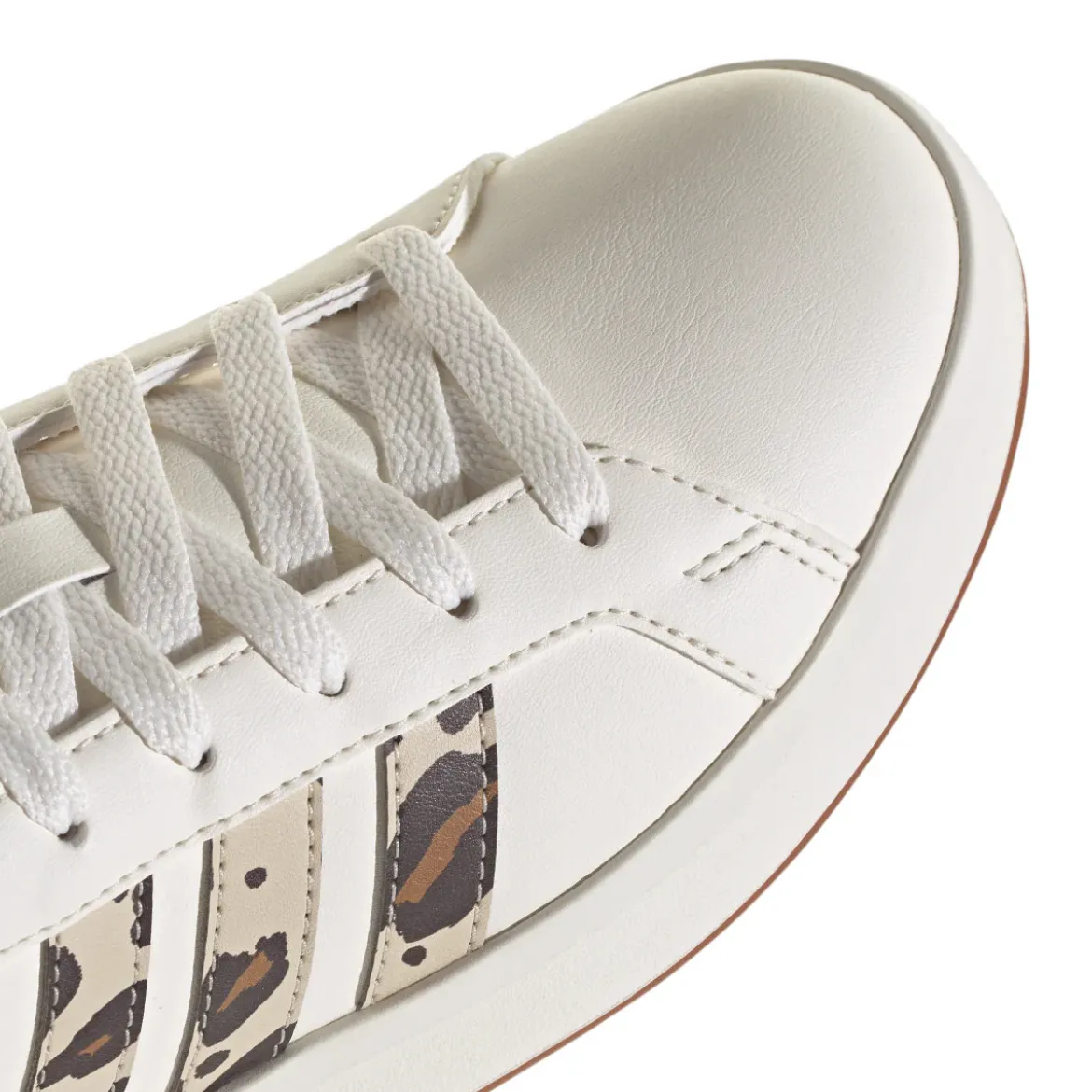 Sneakers da Ragazza adidas Grand Court 3.0 bianche e stampa animalier