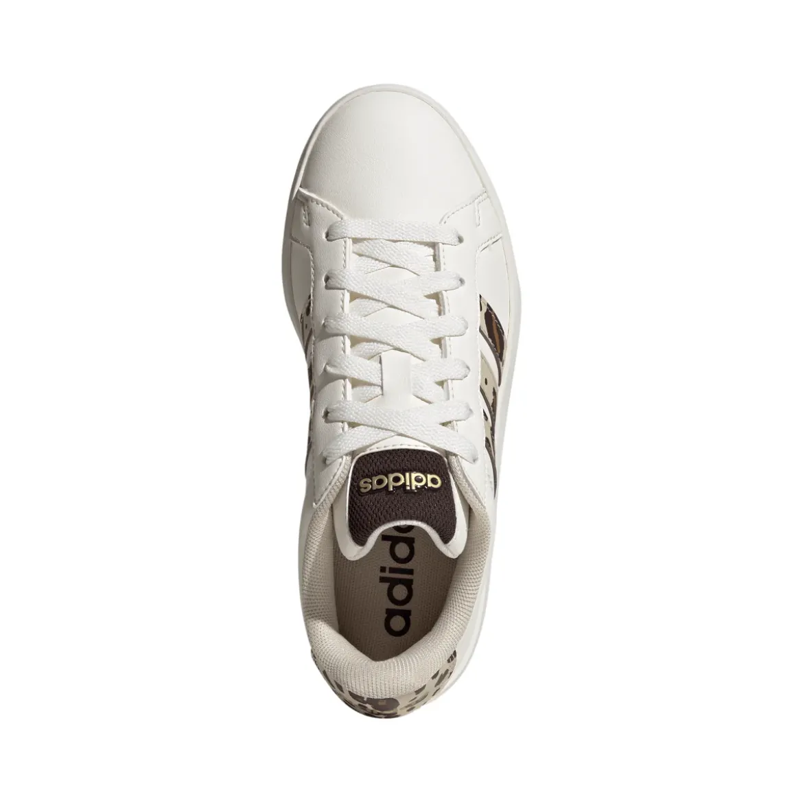 Sneakers da Ragazza adidas Grand Court 3.0 bianche e stampa animalier