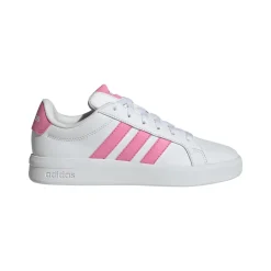 Sneakers da ragazza bianche adidas Grand Court 3.0 con dettagli rosa