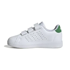 Sneakers da ragazzo bianche con dettagli verdi Advantage Base 2.0 adidas