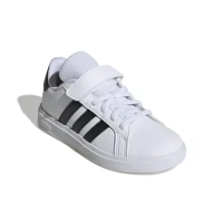 Sneakers da ragazzo bianche e nere adidas Grand Court 2.0