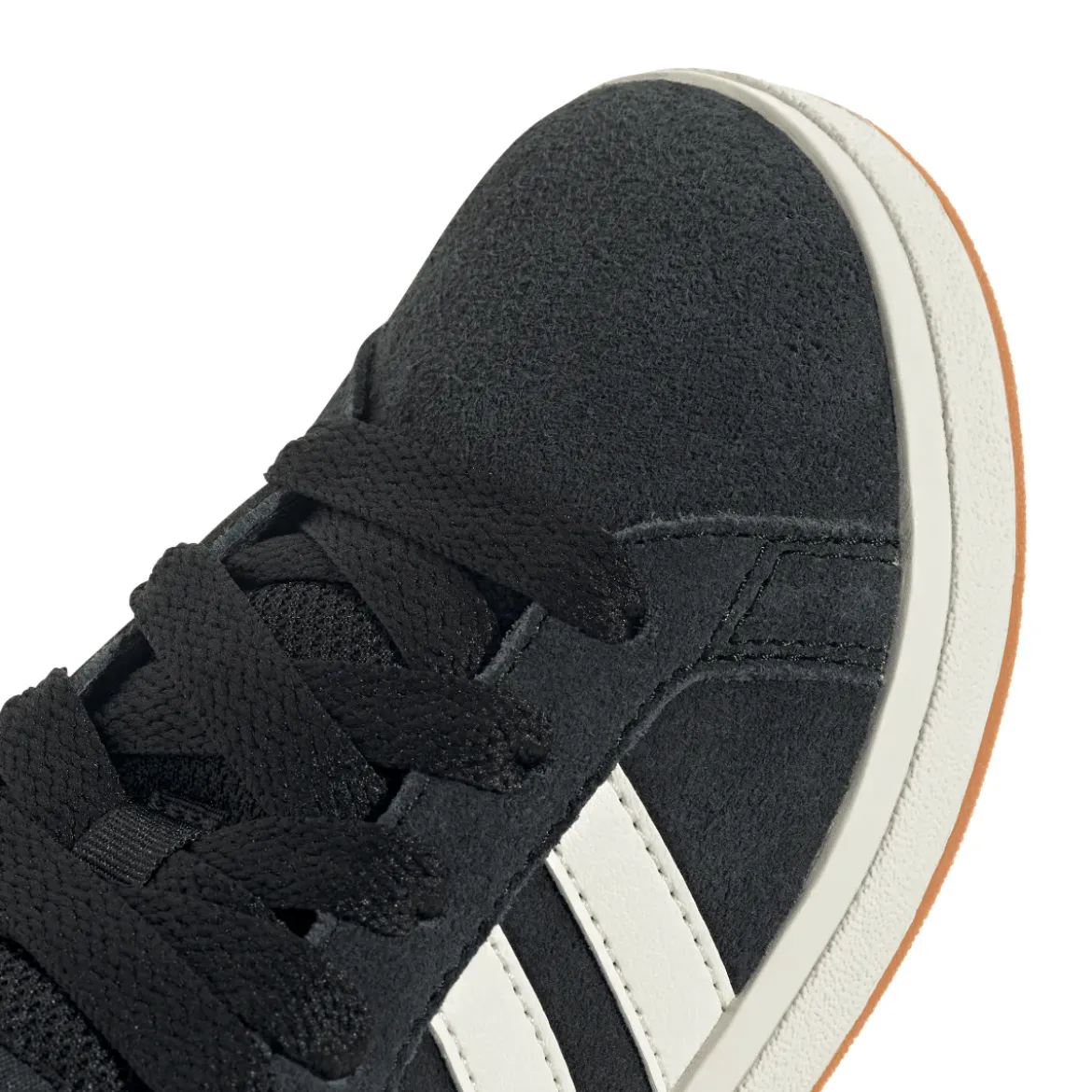 Sneakers da ragazzo e ragazza nere in pelle effetto scamosciato adidas Grand Court 00s