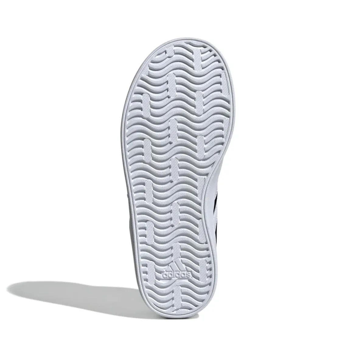 Sneakers da ragazzo nere e bianche con logo adidas VL Court 3.0