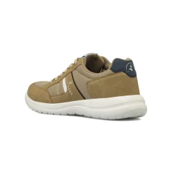 Sneakers da Uomo beige in tessuto ed effetto scamosciato Navigare