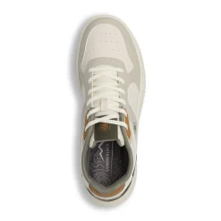 Sneakers da Uomo bianche con dettagli verde e ocra Lumberjack