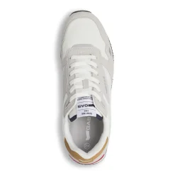 Sneakers da Uomo bianche con inserti grigi effetto scamosciato Gas