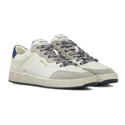 Sneakers da Uomo bianche con inserti effetto scamosciato Gas