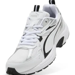 Sneakers da Uomo bianche in mesh con inserti argento Puma Milenio tech