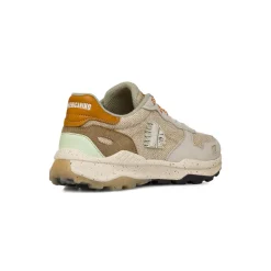 Sneakers da uomo bianche in suede con dettagli in contrasto Americanino