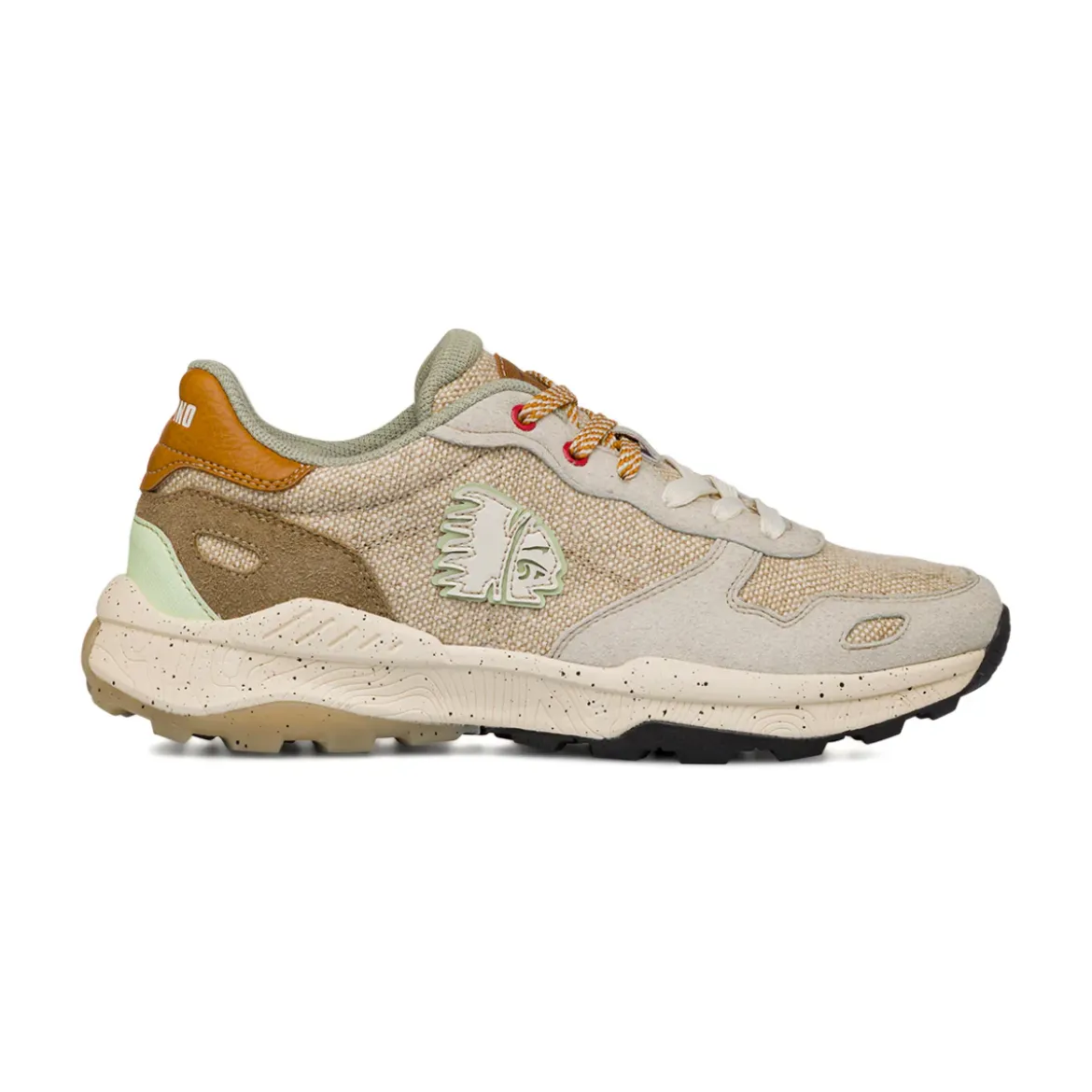 Sneakers da uomo bianche in suede con dettagli in contrasto Americanino