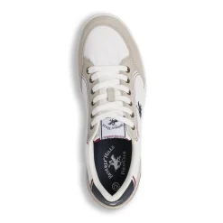 Sneakers da uomo bianche in tessuto Beverly Hills Polo Club