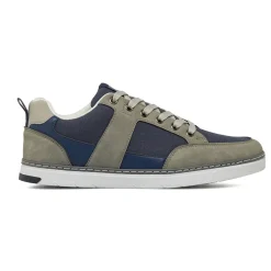 Sneakers da Uomo blu con effetto scamosciato Riflessi Urbani