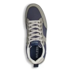 Sneakers da Uomo blu con effetto scamosciato Riflessi Urbani