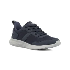 Sneakers da Uomo blu con inserti effetto scamosciato Riflessi Urbani
