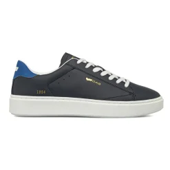 Sneakers da uomo blu con loghi oro Gas