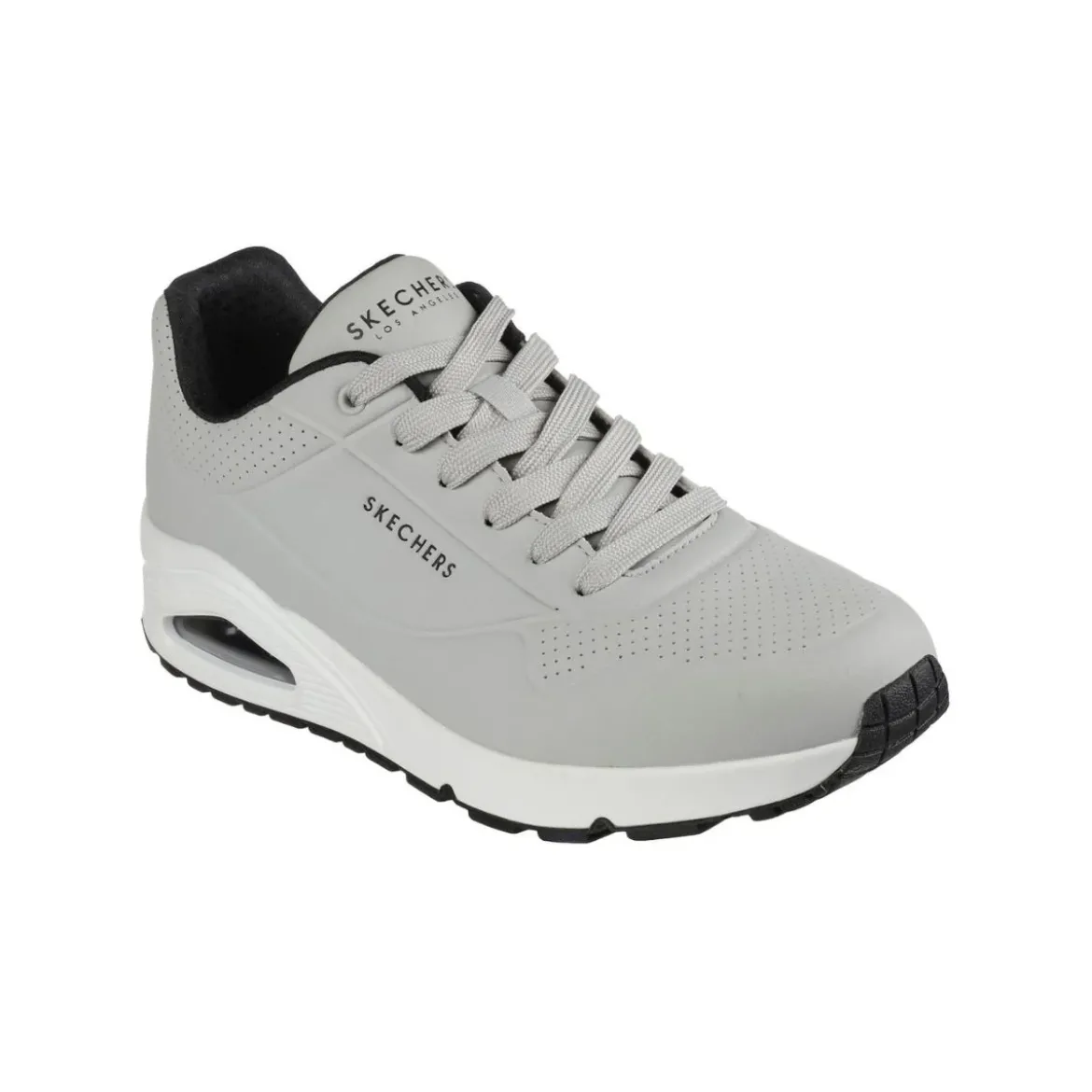 Sneakers da uomo grigie con suola ad aria Skechers Uno