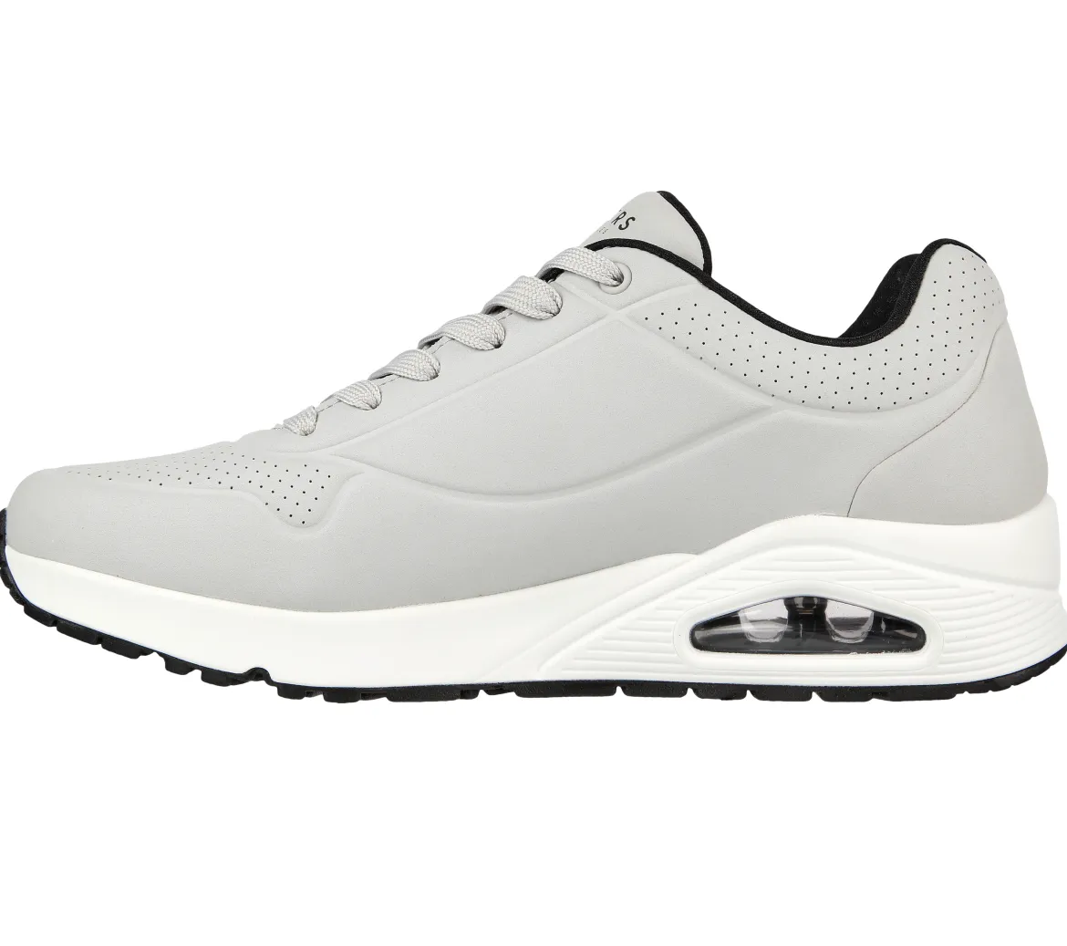 Sneakers da uomo grigie con suola ad aria Skechers Uno