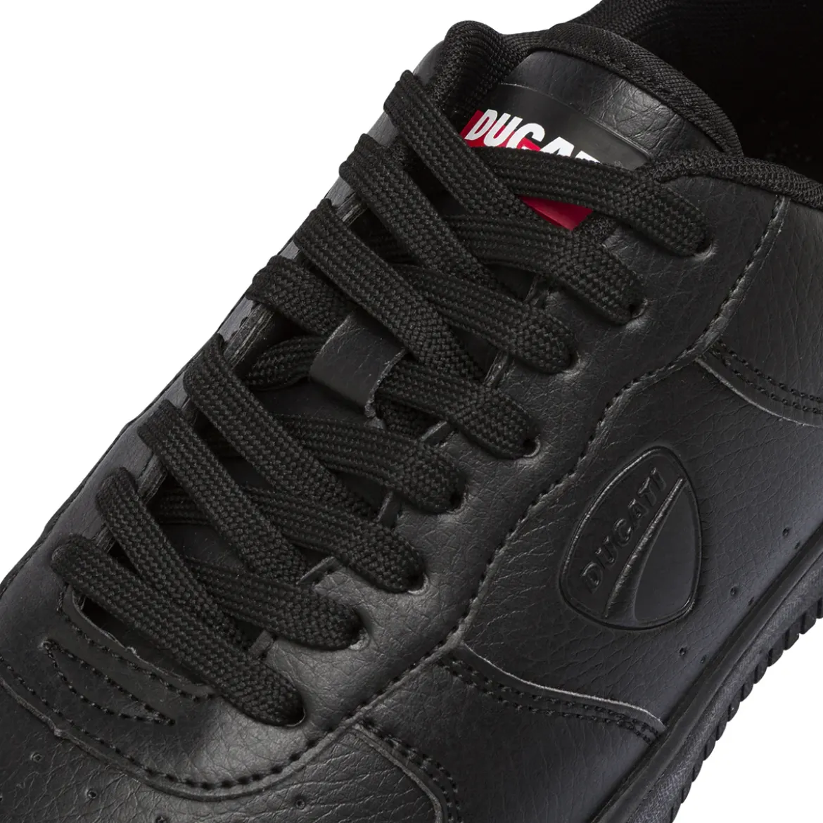 Sneakers da uomo nere con logo in tono Ducati