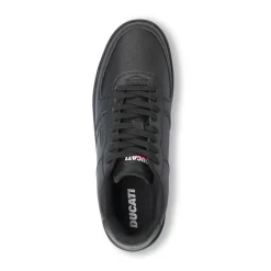 Sneakers da uomo nere con logo in tono Ducati