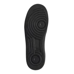 Sneakers da uomo nere con punta traforata e logo Gas