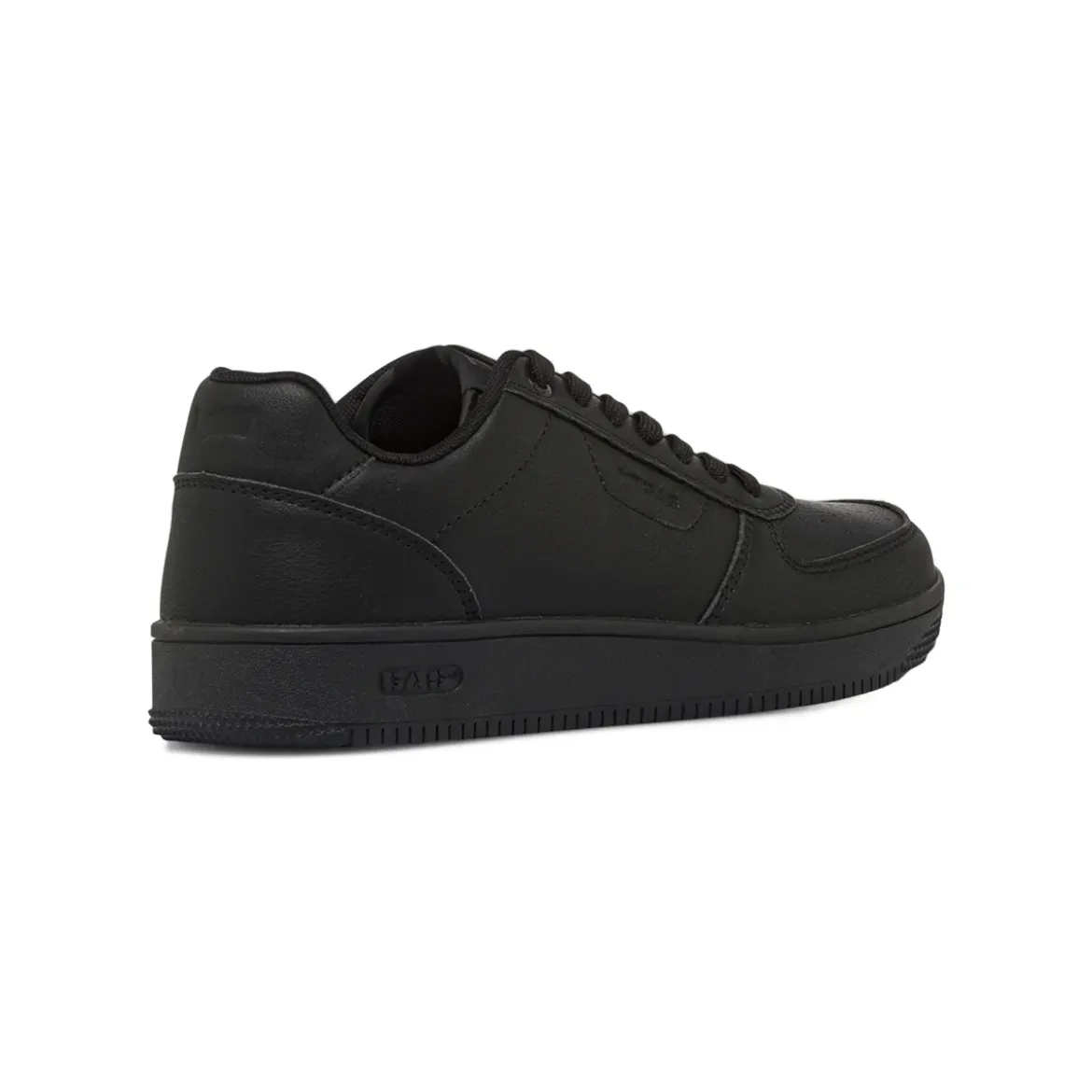 Sneakers da uomo nere con punta traforata e logo Gas