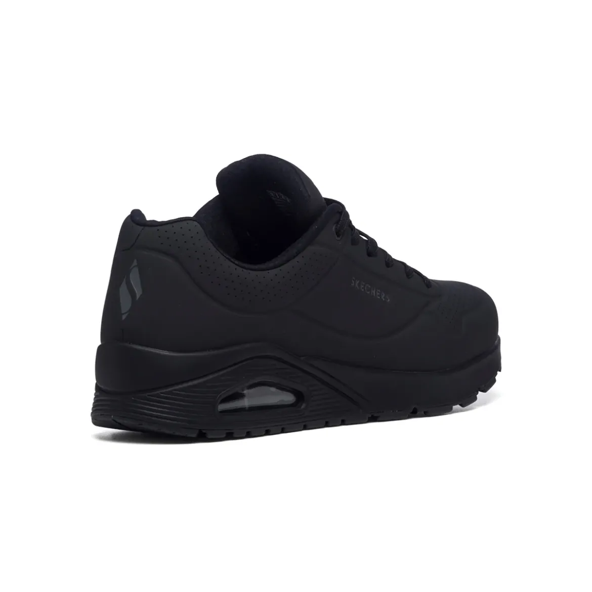 Sneakers da uomo nere con suola ad aria Skechers Uno