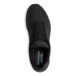 Sneakers da uomo nere con suola ad aria Skechers Uno