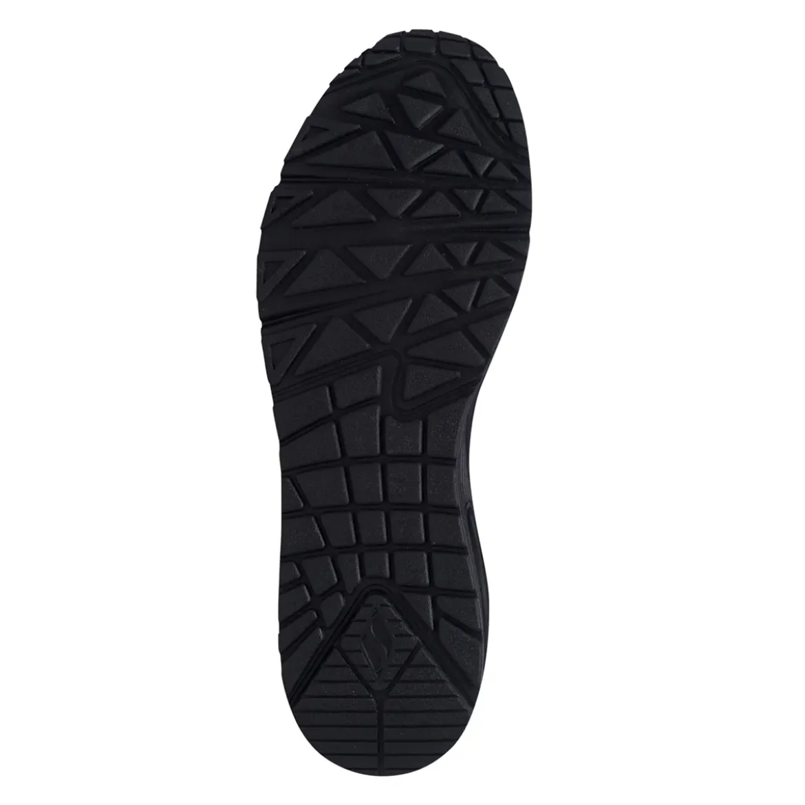 Sneakers da uomo nere con suola ad aria Skechers Uno