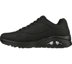 Sneakers da uomo nere con suola ad aria Skechers Uno