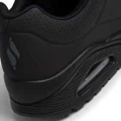 Sneakers da uomo nere con suola ad aria Skechers Uno