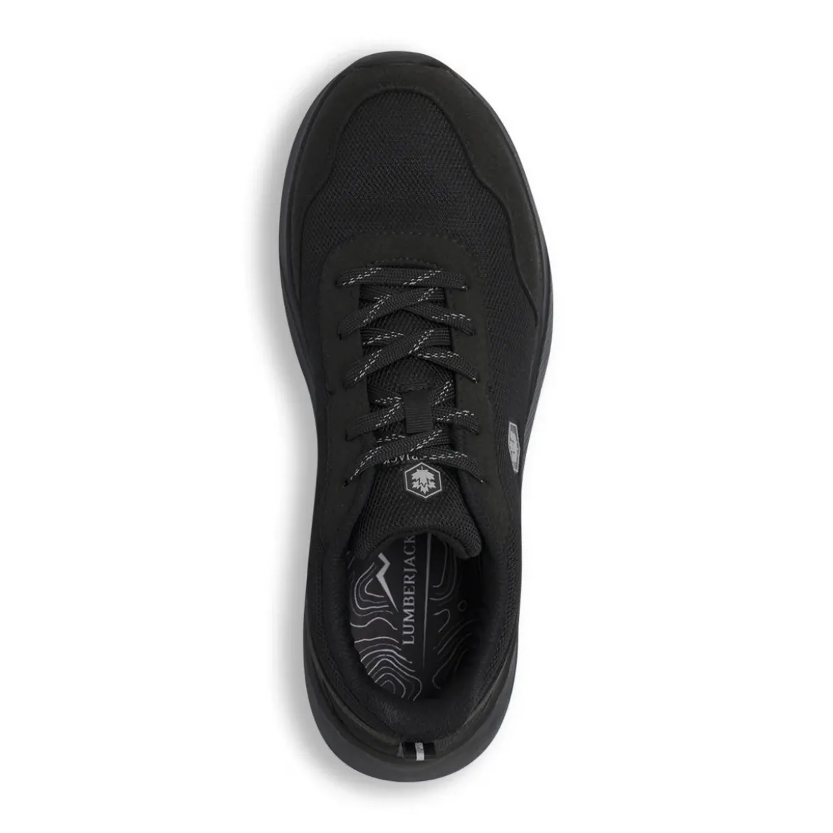 Sneakers da Uomo nere in mesh ed effetto scamosciato Lumberjack