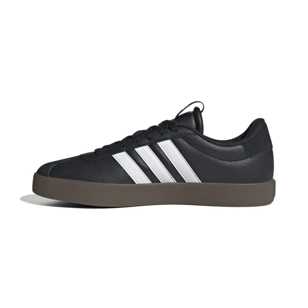 Sneakers da uomo nere in pelle scamosciata con logo adidas VL Court 3.0
