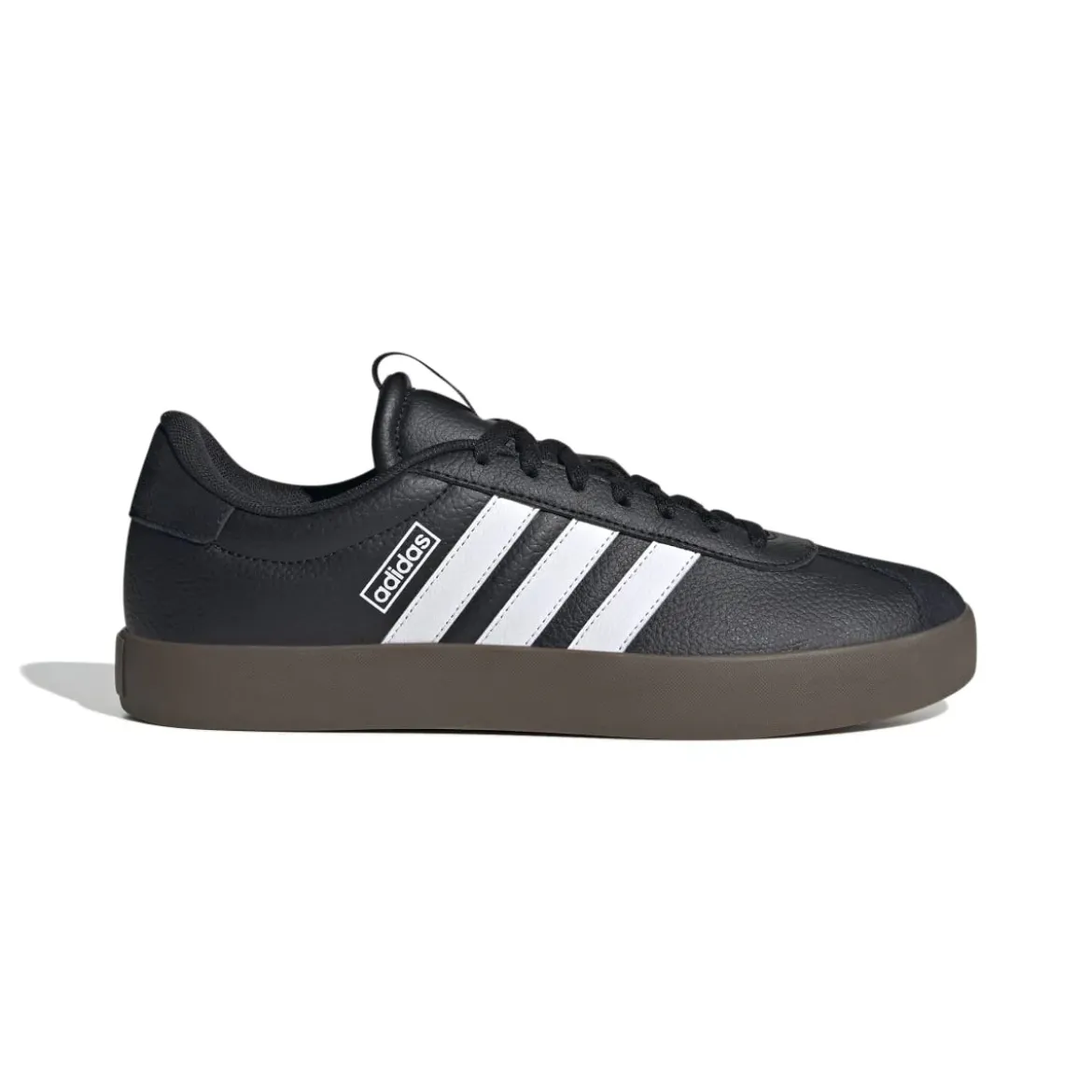 Sneakers da uomo nere in pelle scamosciata con logo adidas VL Court 3.0
