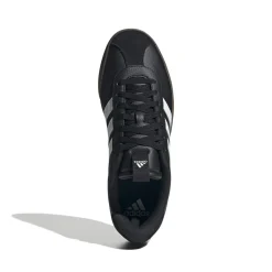 Sneakers da uomo nere in pelle scamosciata con logo adidas VL Court 3.0