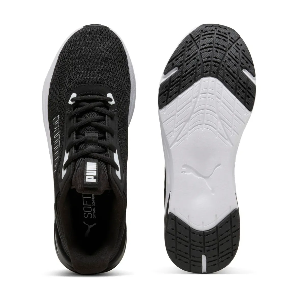 Sneakers da Uomo nere in tessuto mesh traspirante Puma Wave