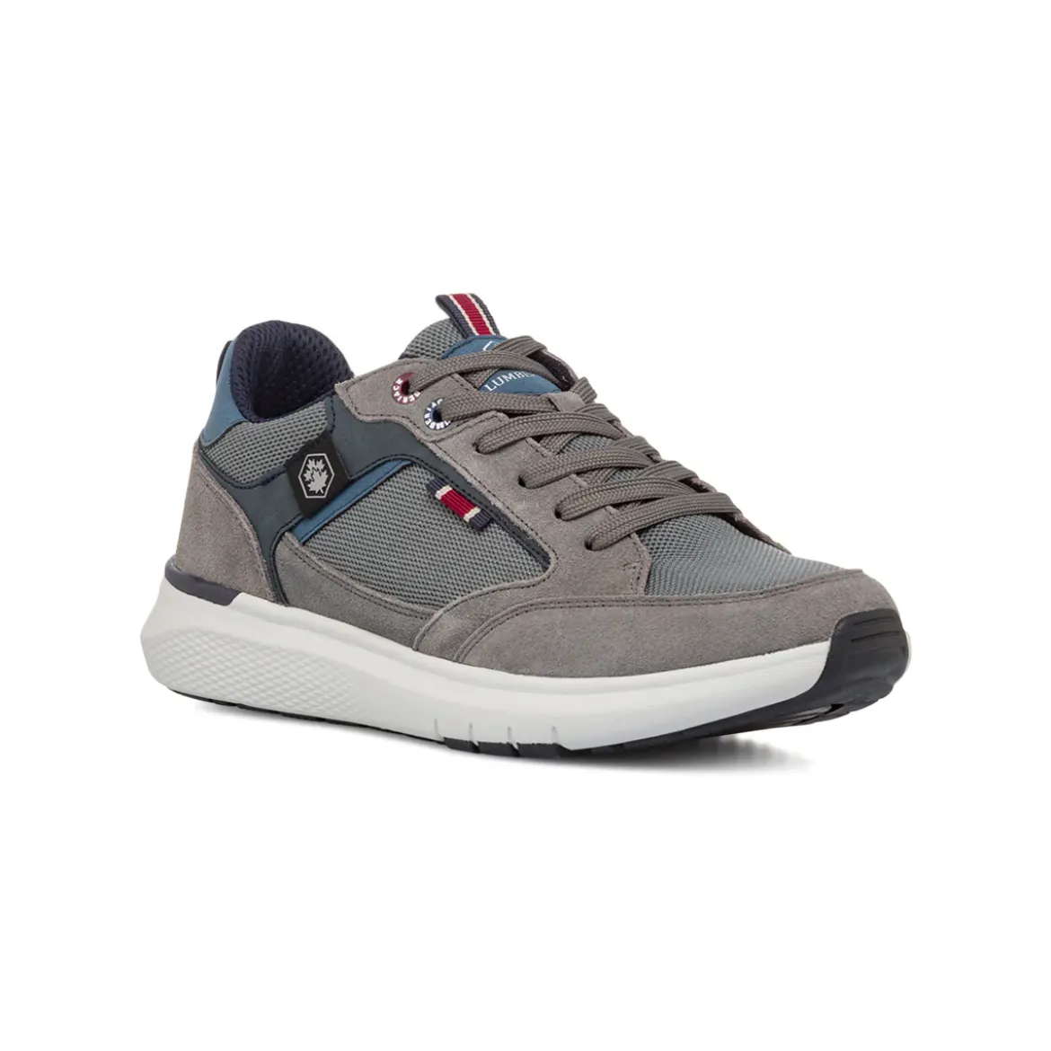 Sneakers grigie da Uomo con dettagli effetto scamosciato Lumberjack