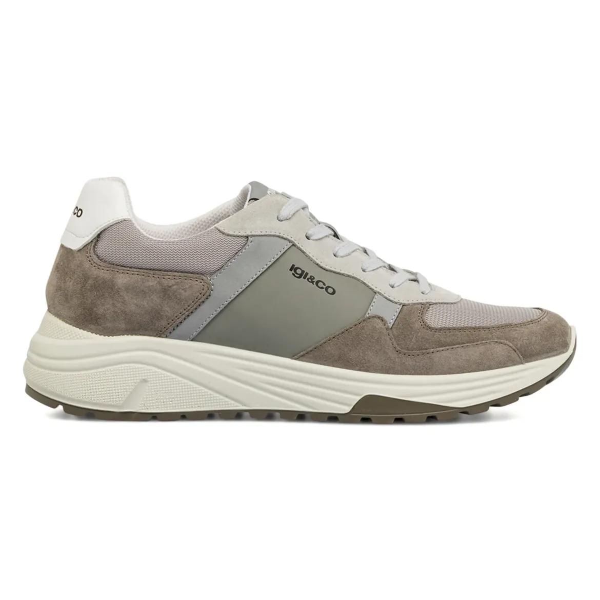 Sneakers Grigie da Uomo con effetto scamosciato Igi&Co