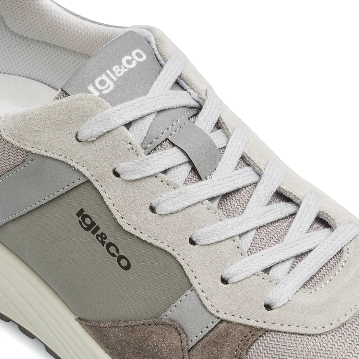 Sneakers Grigie da Uomo con effetto scamosciato Igi&Co