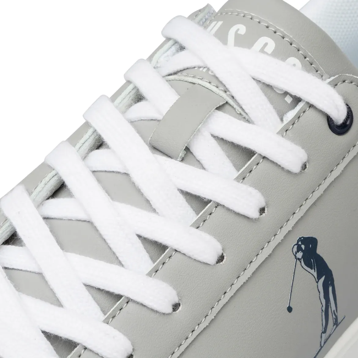 Sneakers grigie da Uomo con logo laterale US Golf Club