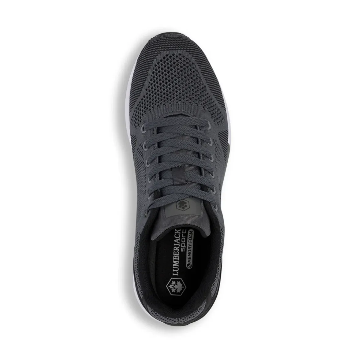 Sneakers grigie da uomo con sottopiede Memory Foam Lumberjack Vendor