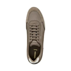 Sneakers grigie Uomo con inserti effetto scamosciato Geox