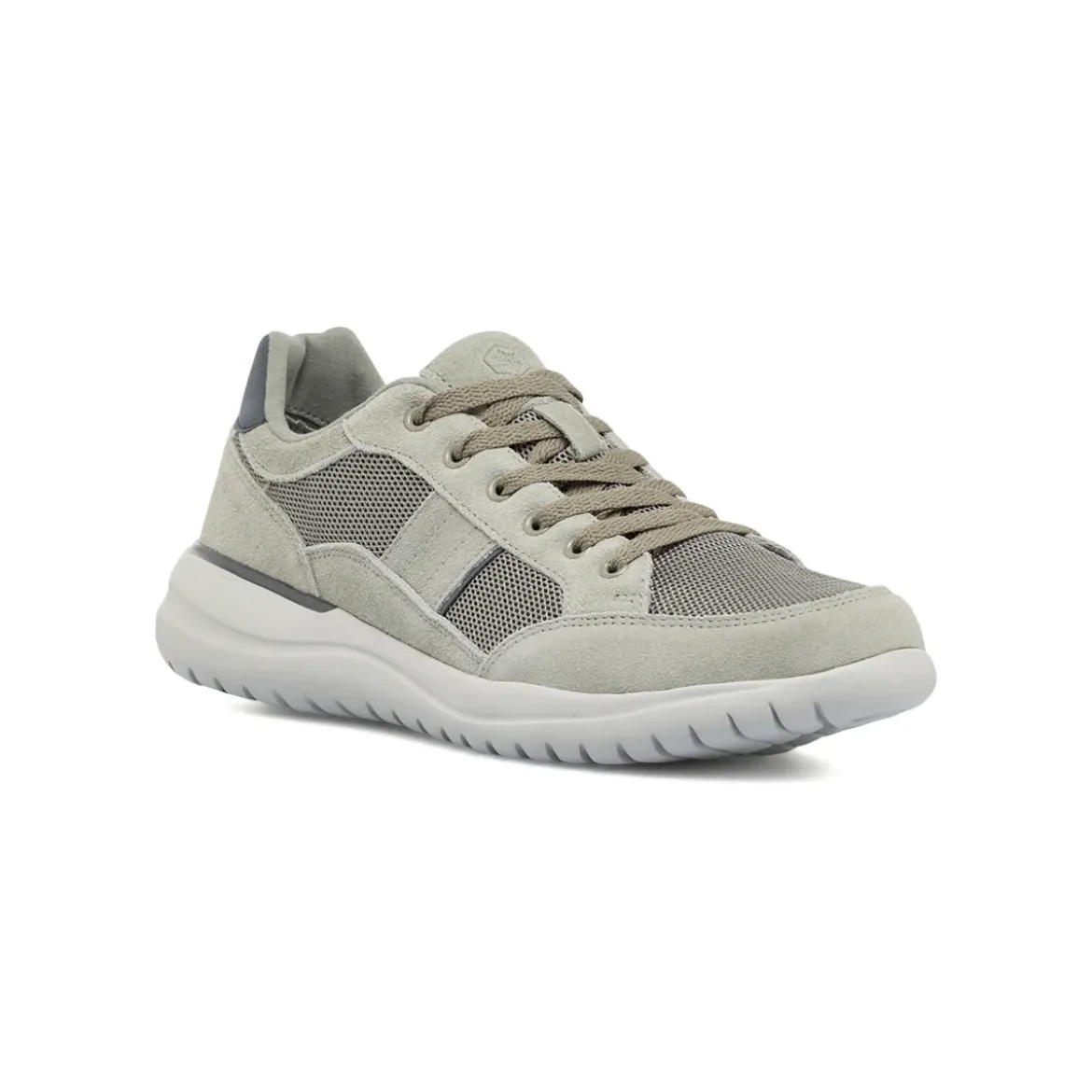 Sneakers grigie Uomo con inserti mesh effetto scamosciato Lumberjack