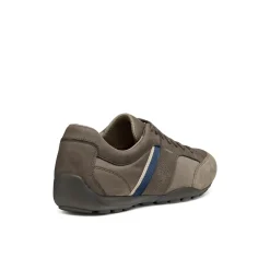 Sneakers grigie Uomo con inserti effetto scamosciato Geox